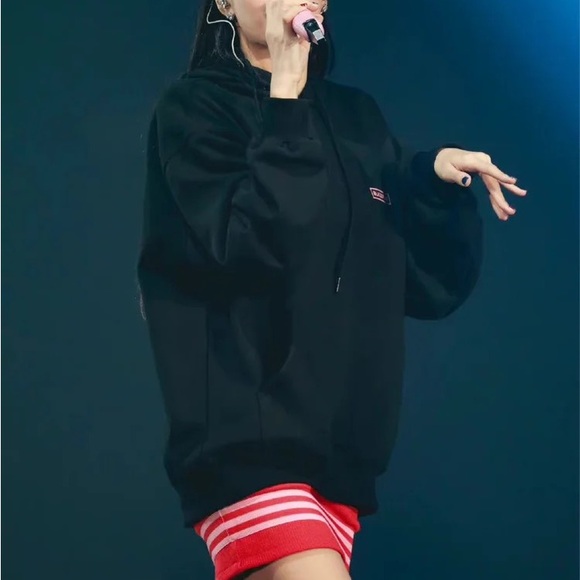 🖤🩷 BLACKPINK BORN PINK WORLD TOUR SEOUL OFFICIAL MD GOODS HOODIE Black M Size - Picture 4 of 8